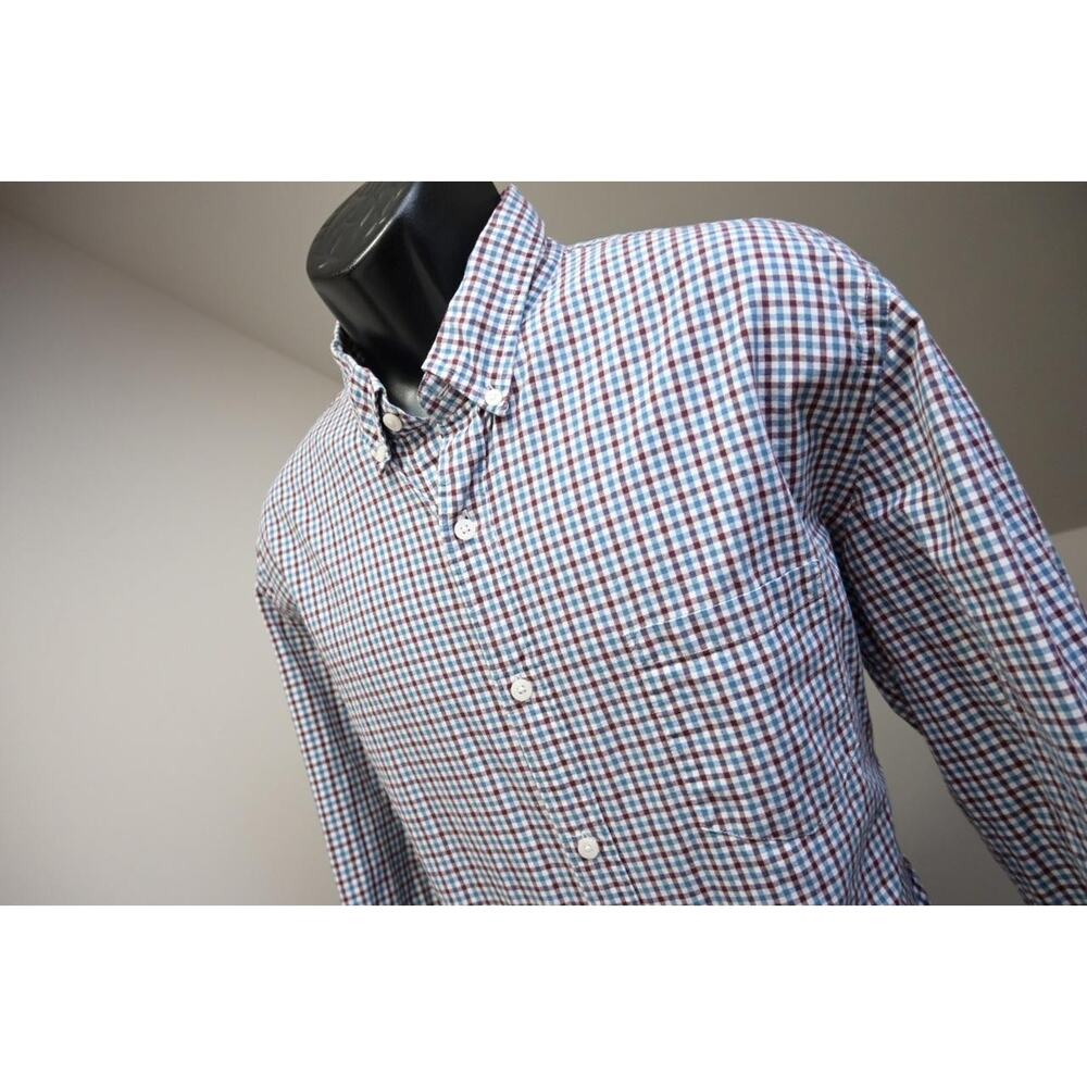J Crew Dress Shirt Classic Fit Casual Plaid Button Up Long Sleeve Mens XL